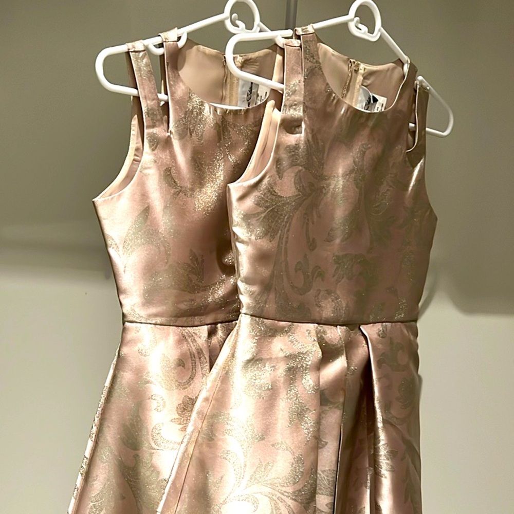 Elegant Gold Kids Dress
